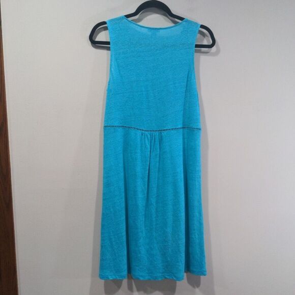 Sundance Womens Hidden Garden 100% Linen Embroidered Floral Dress Size XS Blue - Picture 8 of 10